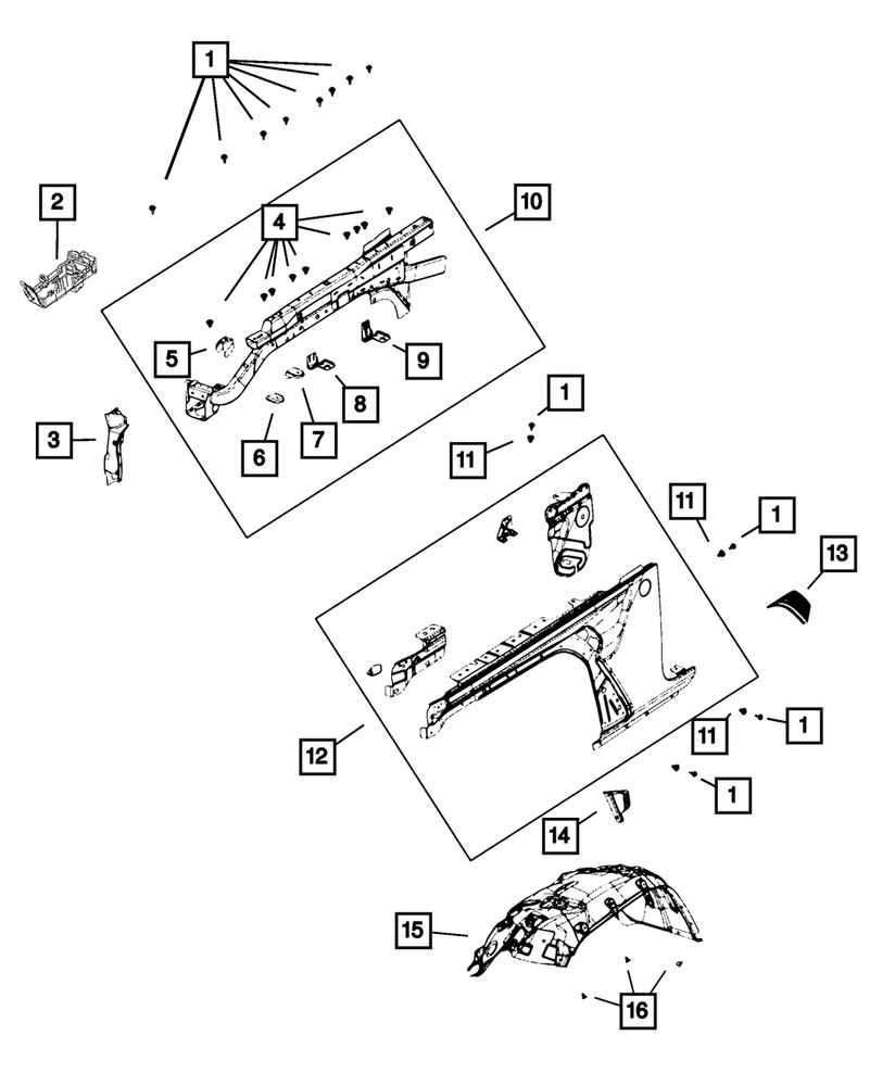 Genuine Mopar Hex Head Screw 06513136AA