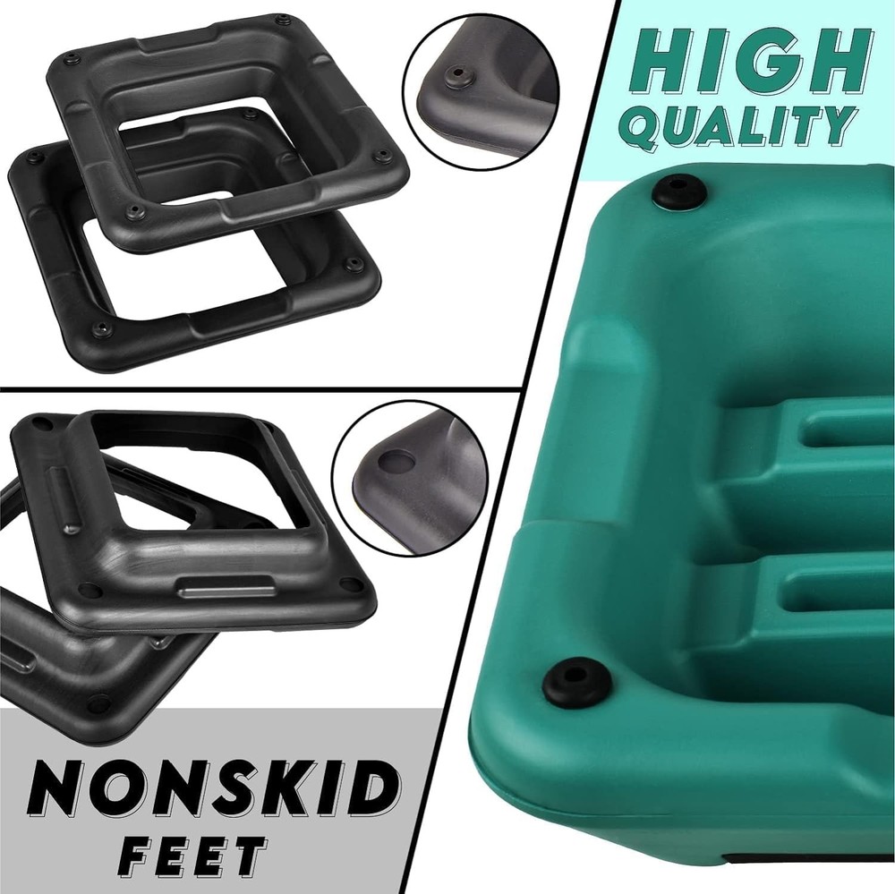 16"x16" Adjustable High Step Aerobic Platform with 4 Risers, Height-Adjustable