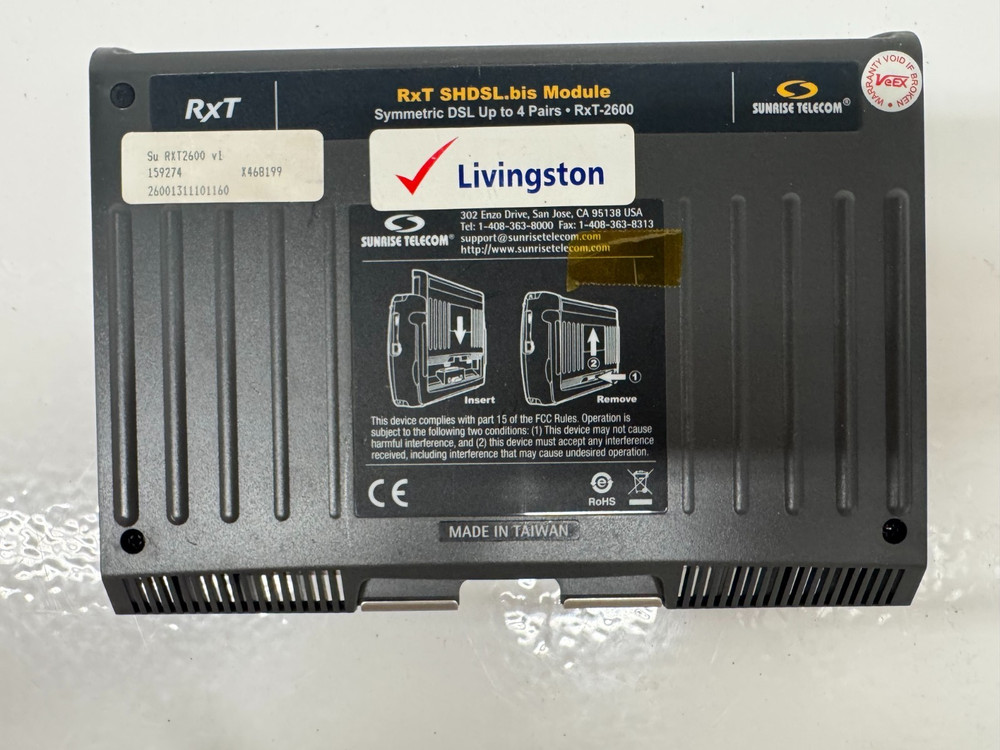 Sunrise Telecom RXT-2600A Module – Untested / As-Is