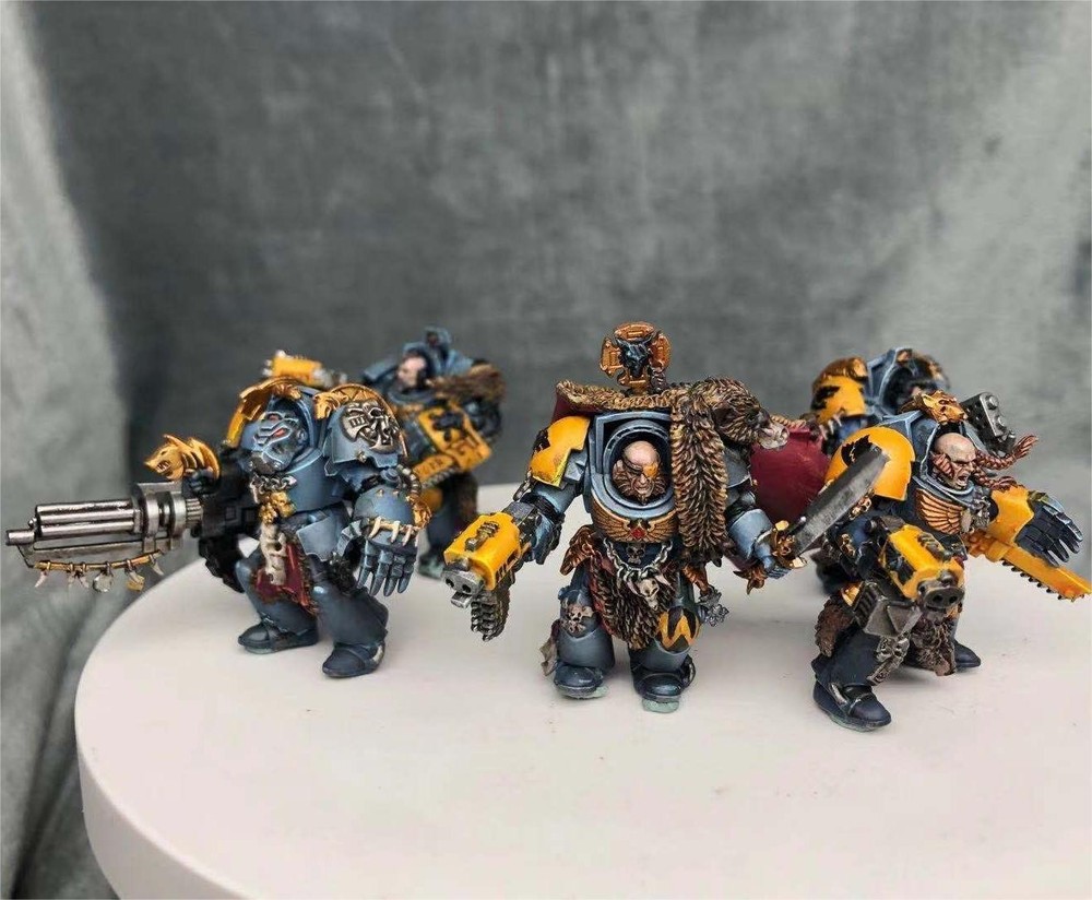 Wolf Guard Terminators Figures Warhammer 40k Space wolves ProPainted Miniatures