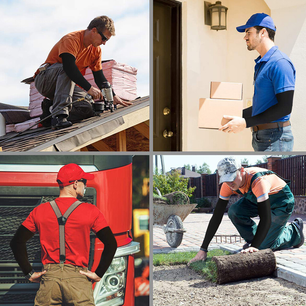 Summer Cooling Arm Sleeves Cover UV Sun Protection Sports Outdoor for Men Women