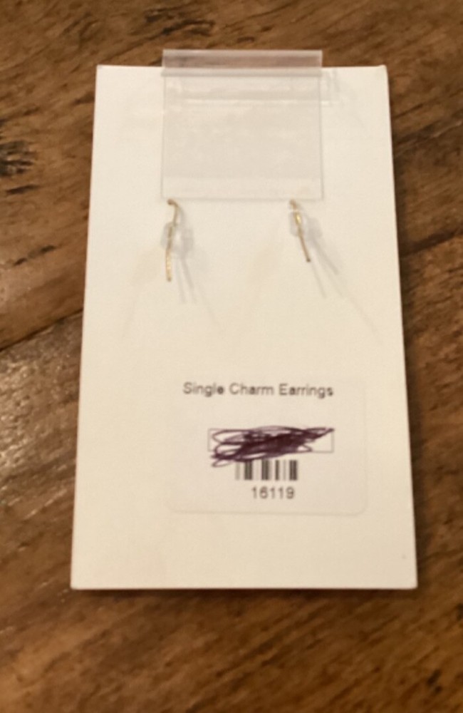 Blue flower dangle earrings made in NC