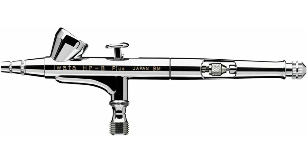 Iwata High Performance HP-B Plus Gravity Feed Dual Action Airbrush, Model H2001