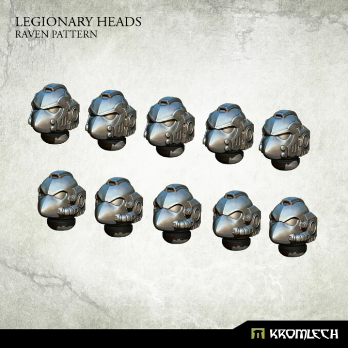 KROMLECH LEGIONARY HEADS: RAVEN PATTERN