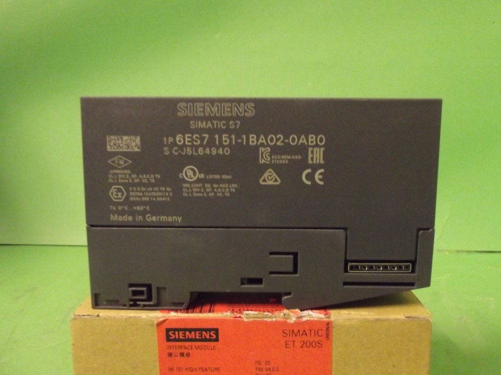 SIEMENS SIMATIC ET 200S 6ES7 151-1BA02-0AB0 Interface Module