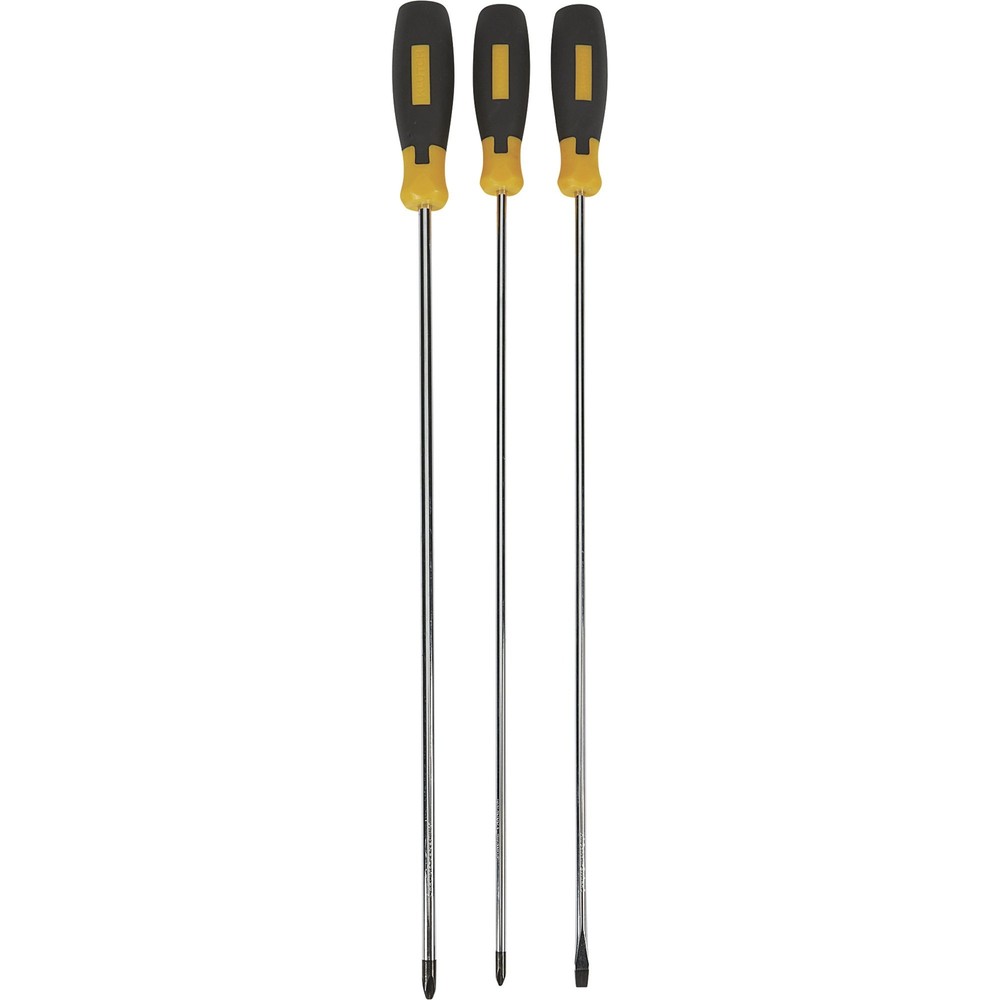 Klutch 3-Pc. Extra-Long Screwdriver Set