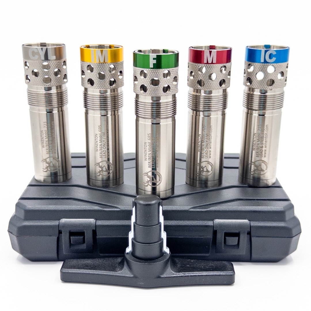 Beretta/Benelli Mobil Compatible Ported Extended Choke Set 12ga Silver/Winenton™