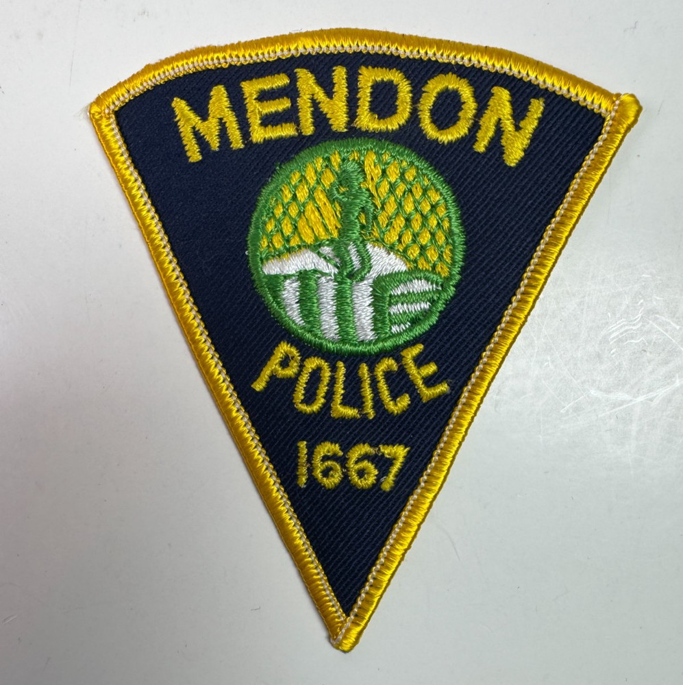 3.75" Mendon Police Massachusetts MA Patch H1