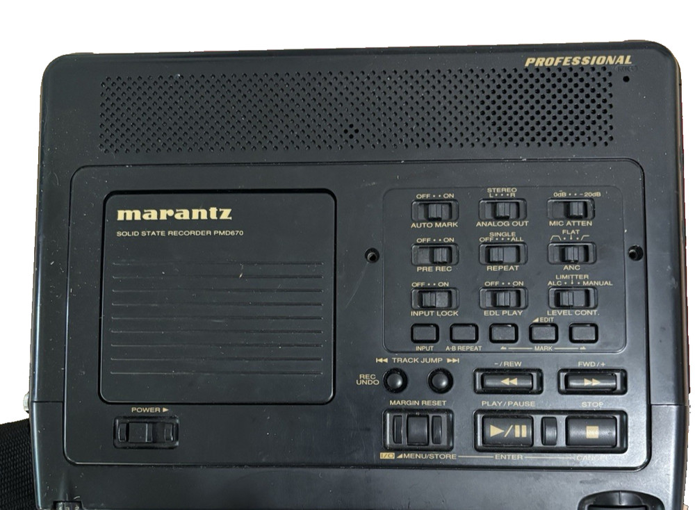 Marantz PMD670 Solid State Recorder Untested