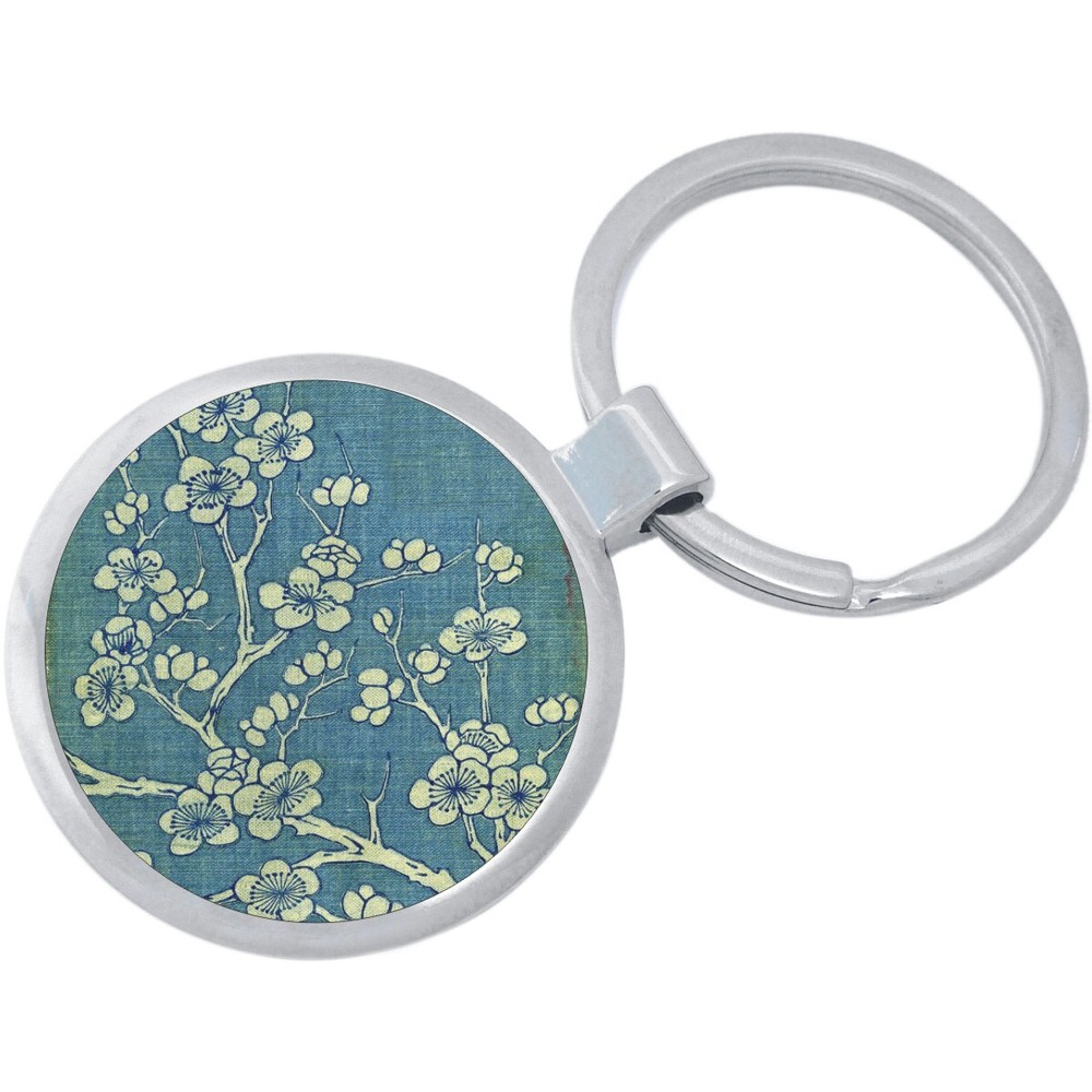 Blossoms Tree Flowers Keychain - Includes 1.25 Inch Loop for Keys or Backpack