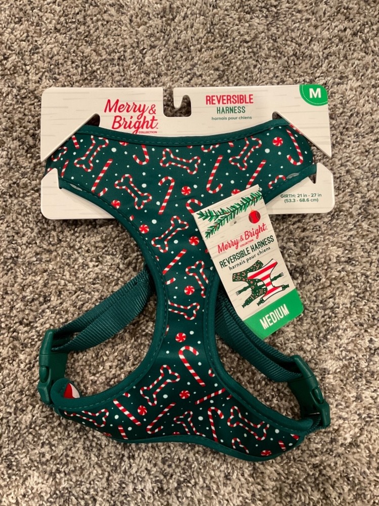 Merry & Bright "Candy Cane" Reversible Harness (M)