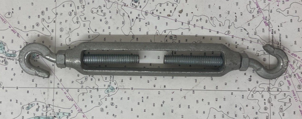 Hook-Hook Turnbuckle 3/8” Thread-Stainless Steel