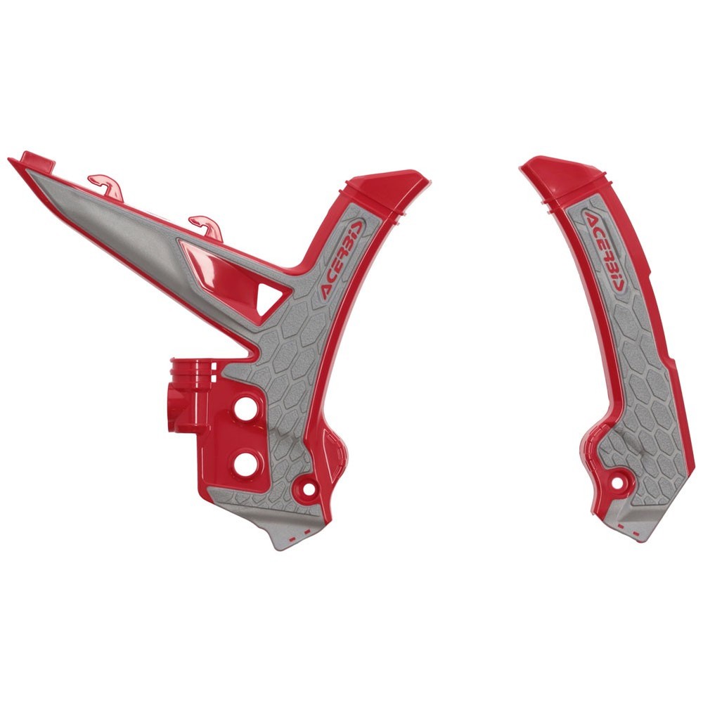 Acerbis 2984761010 X-Grip Frame Guards Red/Grey