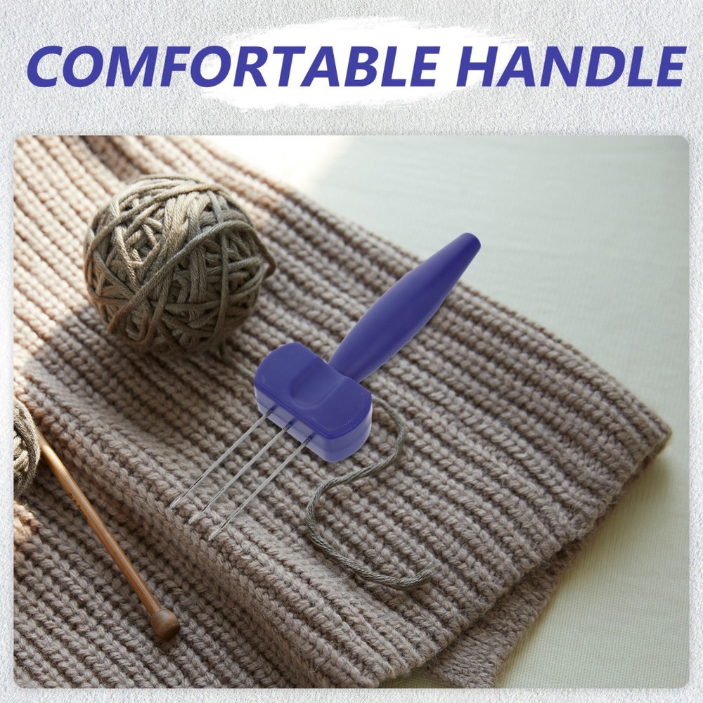 DIY Weaving Tool: Crochet Hook with Latch-Hook | Handheld Cord Maker for Craft