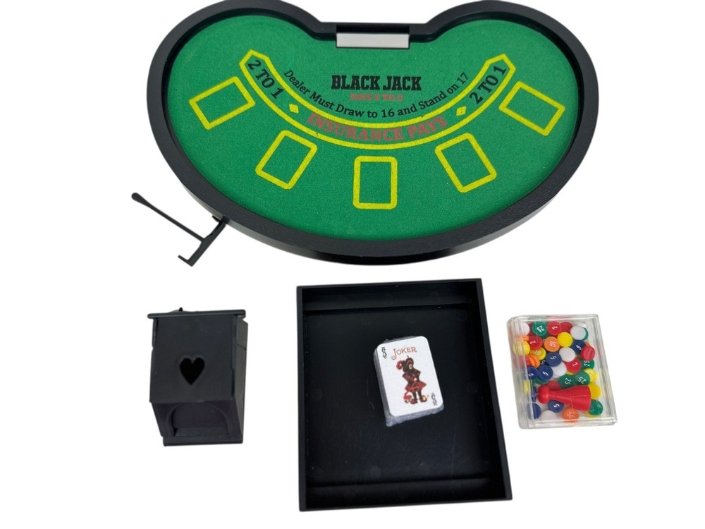 Dashing Brand BlackJack Table Small Tabletop Felt Surface