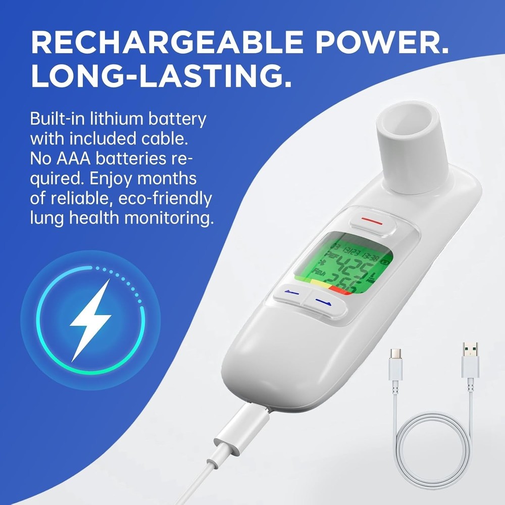 Bluetooth Peak Flow Meter for Asthma Management