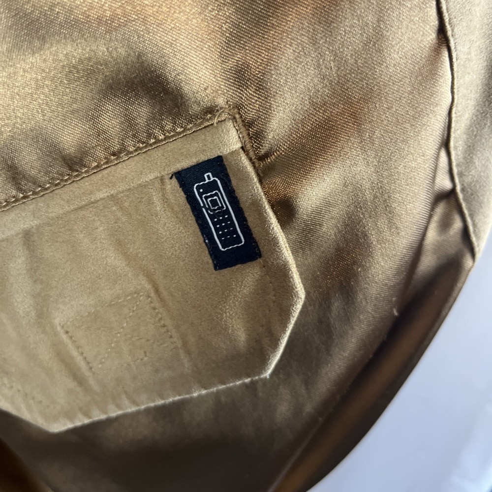 Weatherproof Bomber Jacket Men’s Medium Brown Full Zip Pockets Lined Insulated