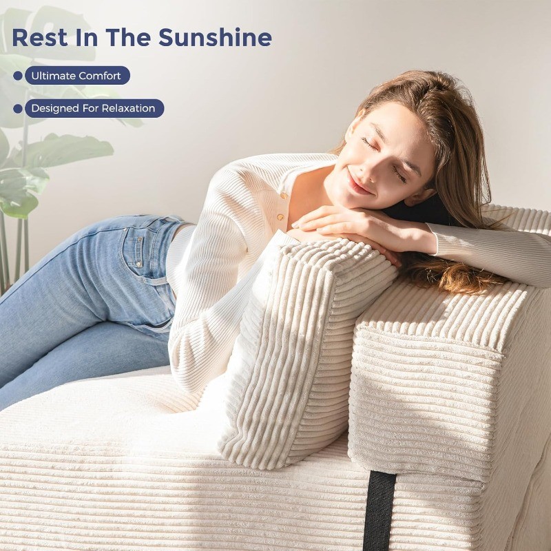 Folding Sofa Bed, Convertible Sofa Bed with High-Density Support Foam