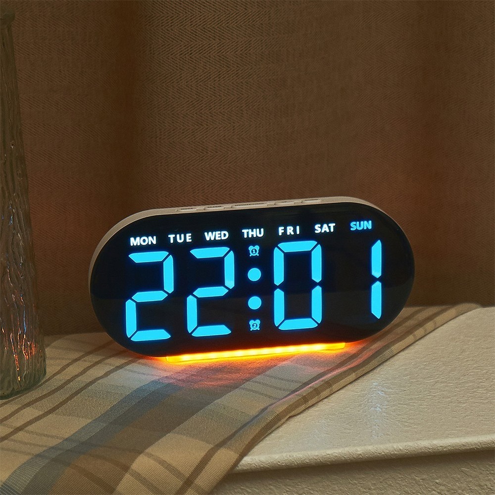 Practical Alarm Clock with Adjustable Lighting Levels and Temperature Indicator