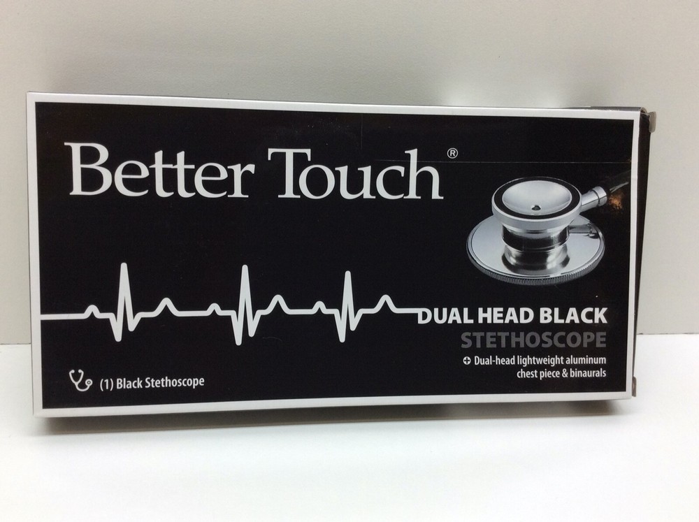Cabvi Better Touch Dual Head Black Stethoscope Lightweight
