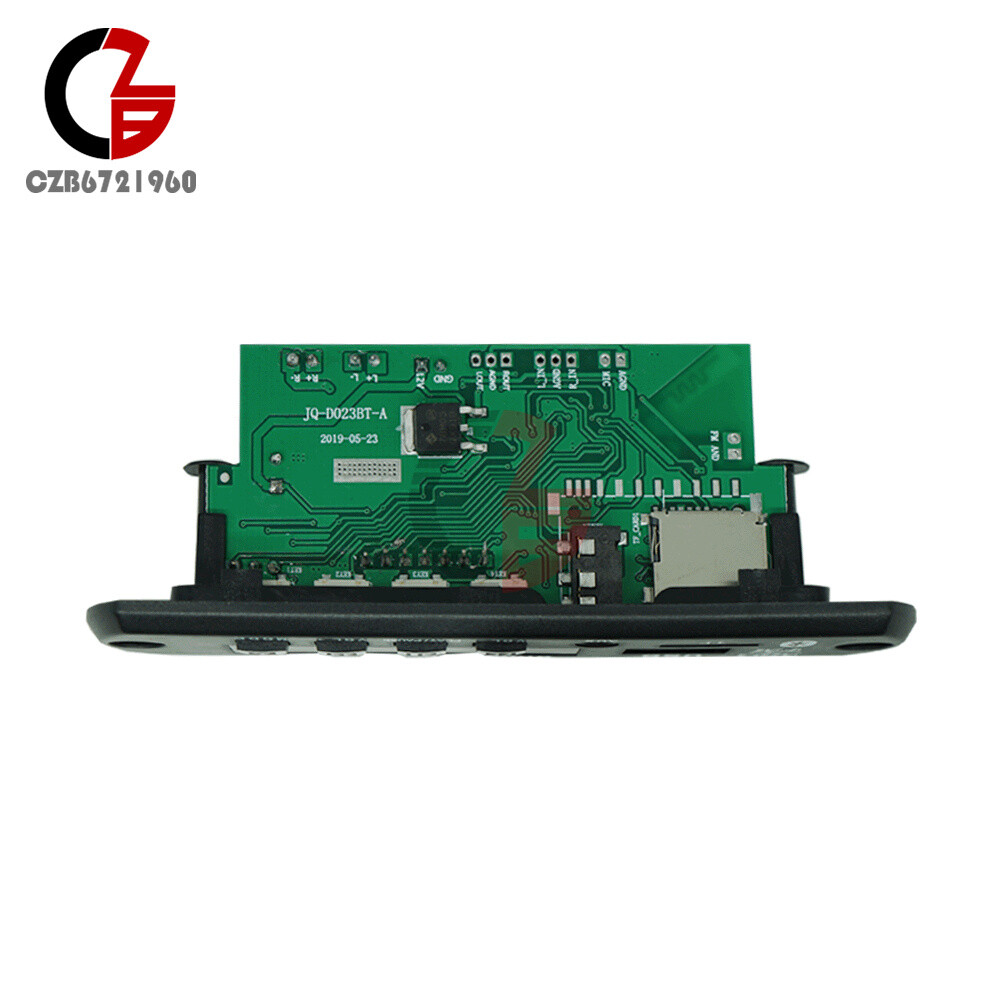 Wireless Bluetooth 12V MP3 WMA Decoder Board Audio Module USB TF Radio Car FM