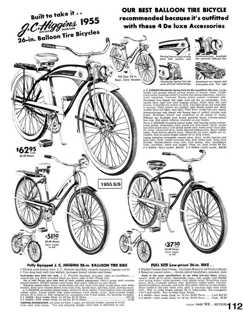 new BOOK Collectable ELGIN JC HIGGINS HAWTHORNE Bicycles antique reference