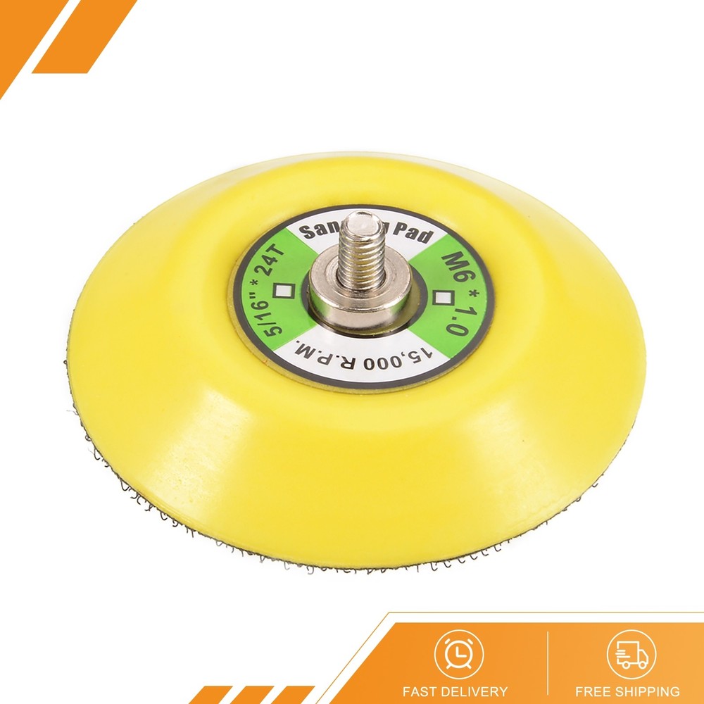 3 Inch Hook Loop Backing Sanding Pads with M6 x 1mm Thread
