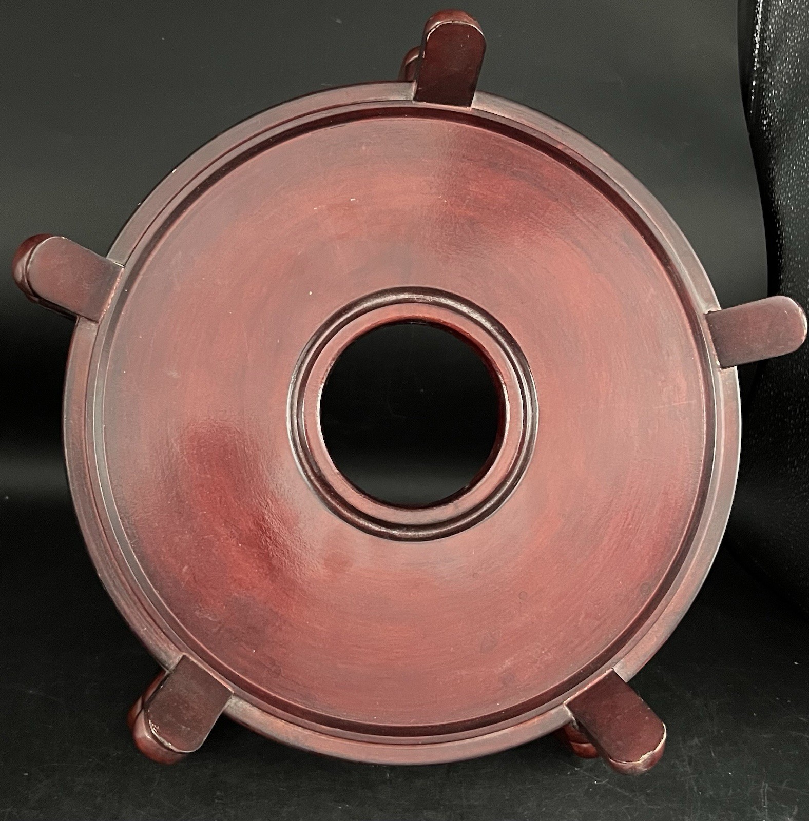 Rosewood Large 5 Legged Display Stand Pedestal Vase Plant Stand 11"