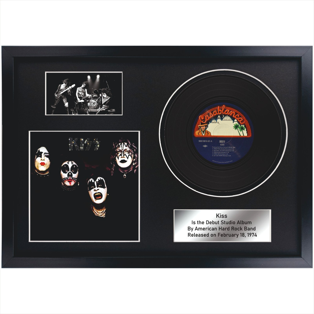 Kiss - Collection 15 in one / LP / Memorabilia / Souvenir in black frame / Rock