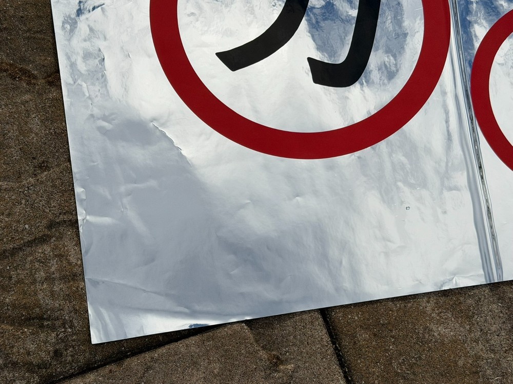 Kiss ERIC CARR Chikara Tom Drums Mylar Logo Wrap Set Crazy Nights Vintage Kiss