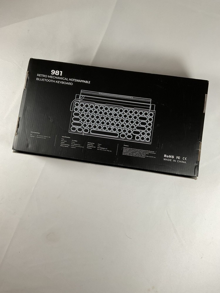 XEANIXIE Retro Typewriter Mechanical Keyboard Bluetooth 5.0 For Multiple Device