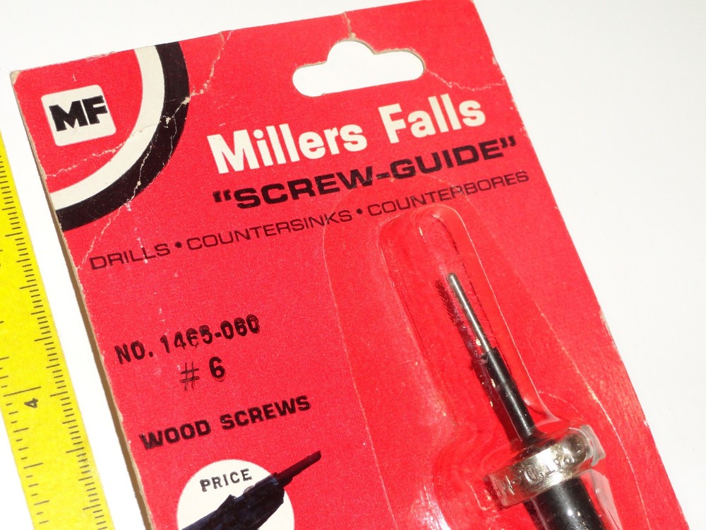 Millers Falls Screwmate Adjustable Boatbuilder NOS Countersink Drill Bit 5 6 & 7