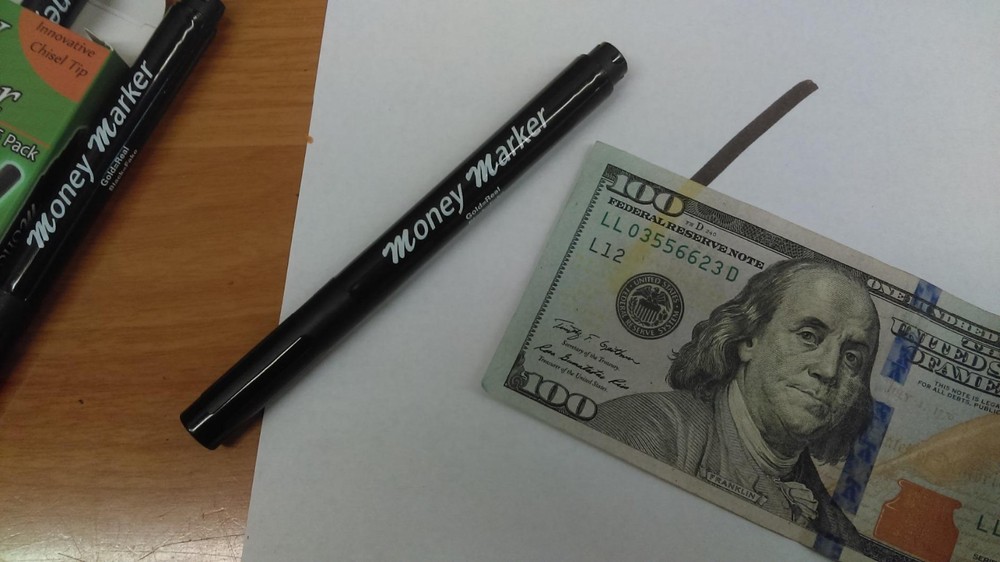 Accurate Counterfeit Detector Pens - 12 Count with Chisel Tips for Easy Use