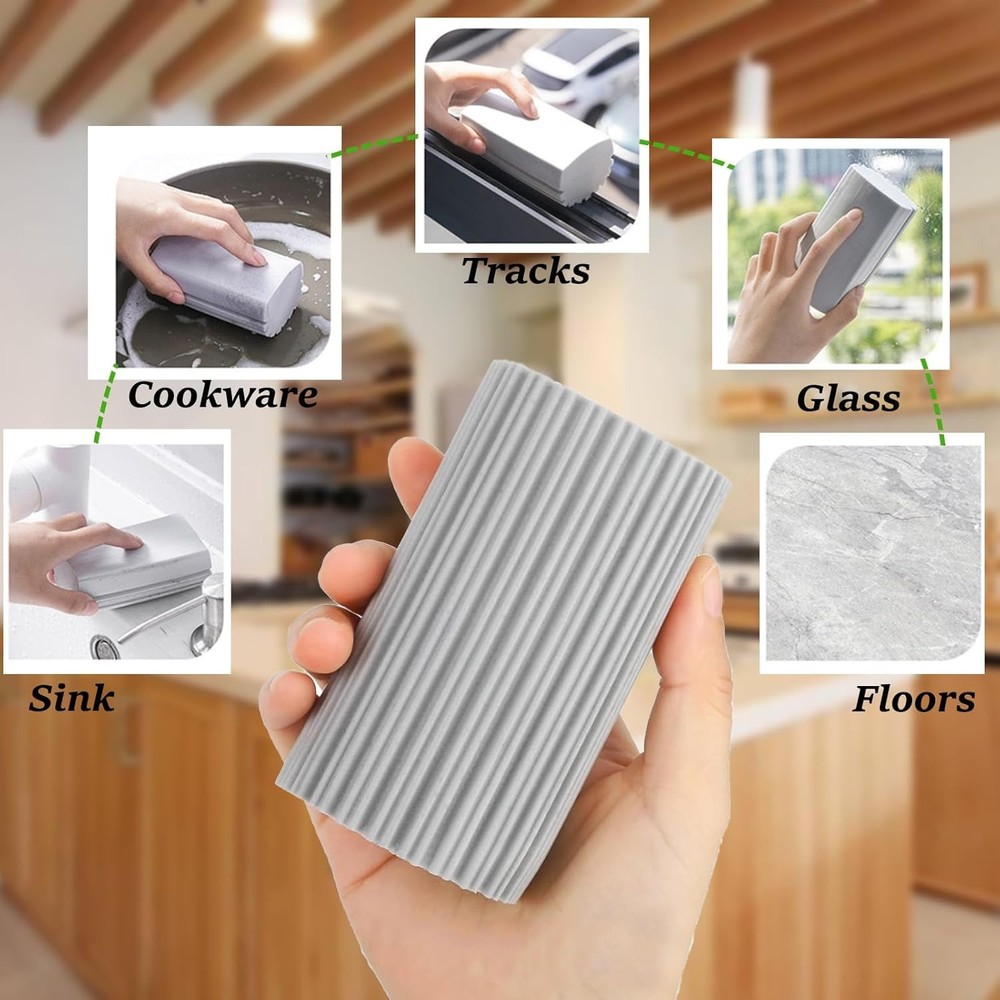 6 Pack Damp Clean Duster Sponge Dusting Sponge Duster Housekeeping Reusable