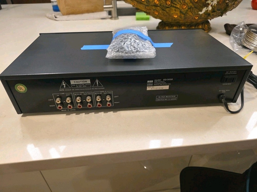 BSR EQ 3000 Stereo Frequency Equalizer Spectrum Analyzer Works Good