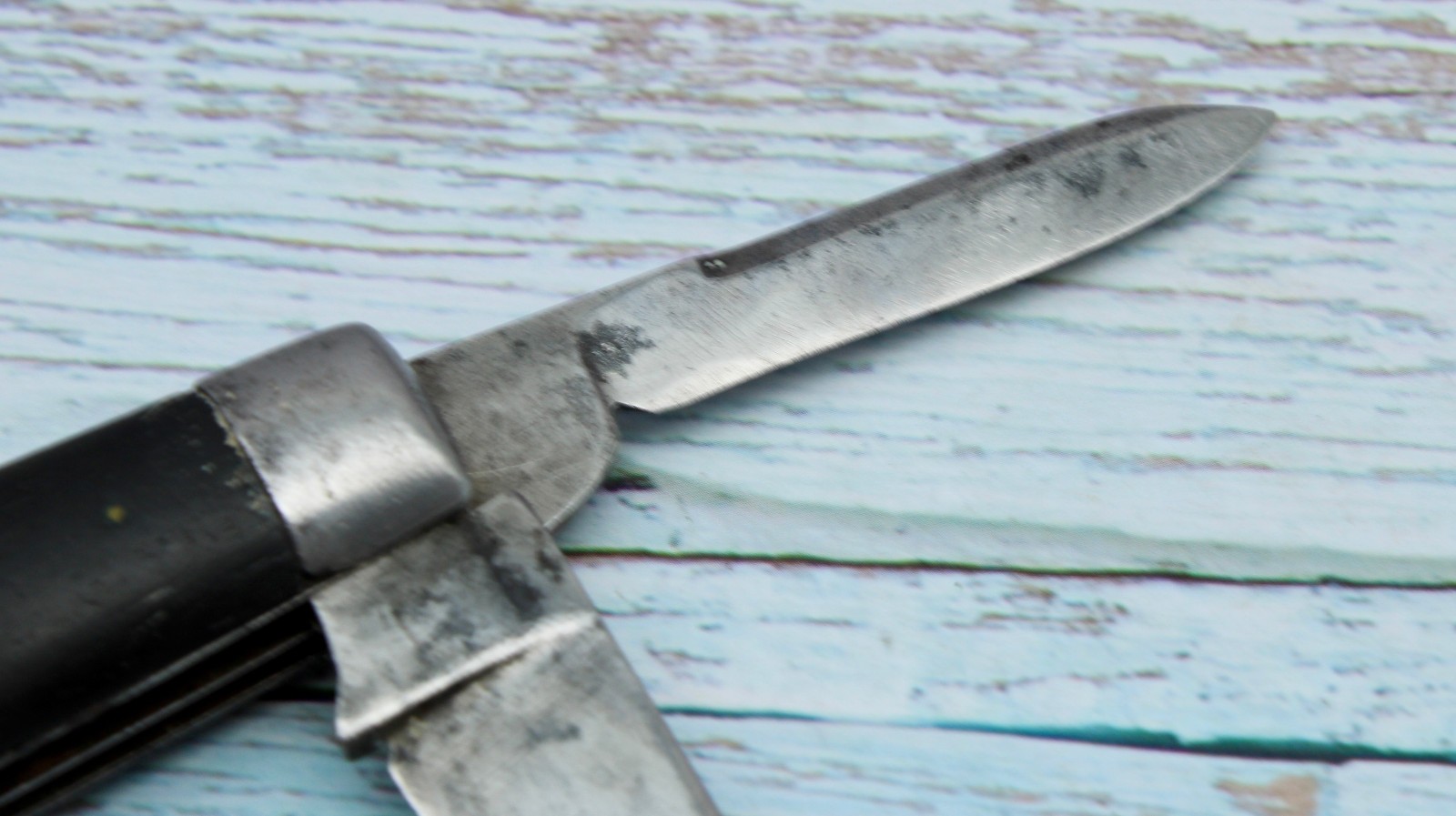 1854-1930 Holley MFG Co. Lakeville Con. Ebony Jack Knife