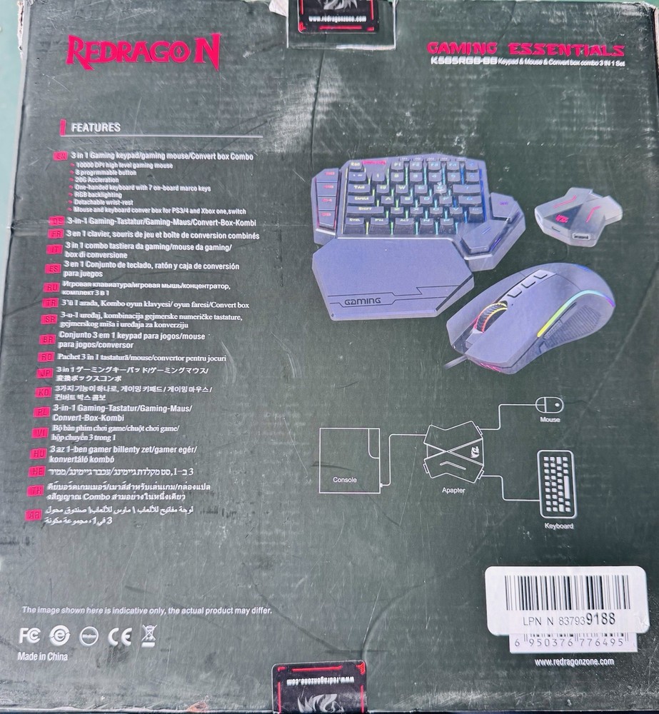 Redragon gaming keyboard mouse