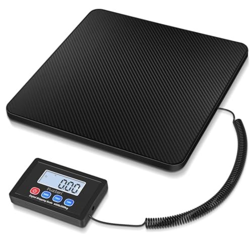 High Accuracy 440LB Digital Shipping Scale - Tare Function, Battery & AC Adapter