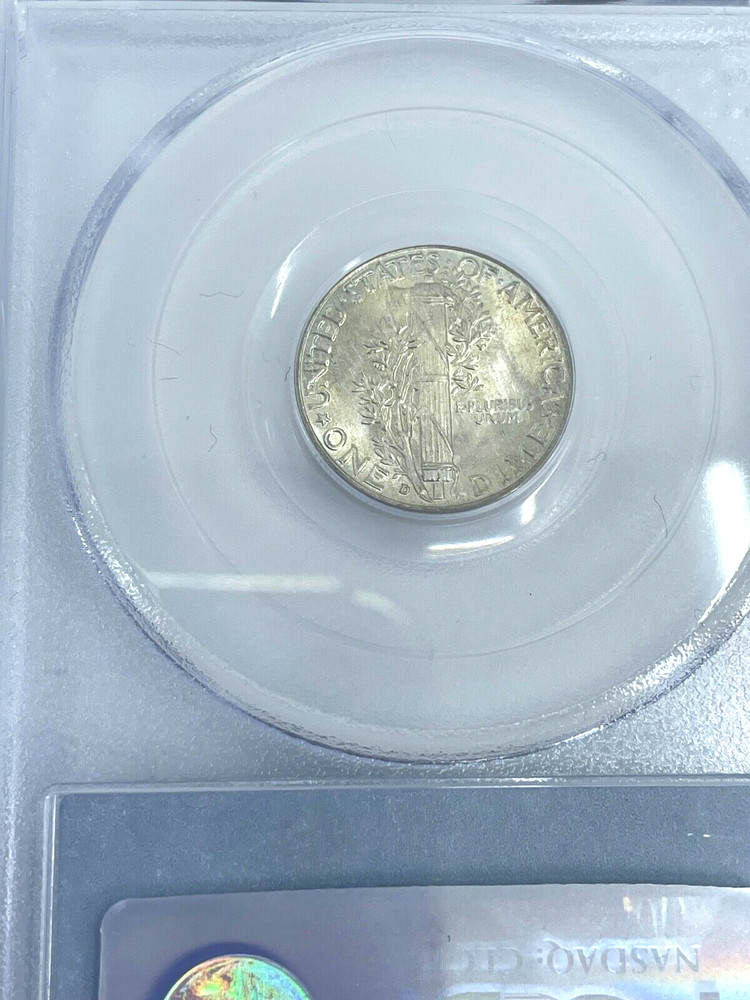 3- 1945-D PCGS MS -66, Silver Mercury Head Dimes