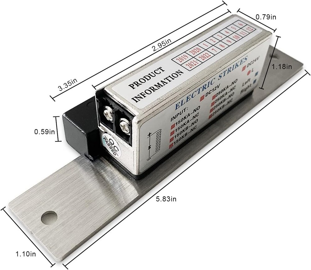 Automatic Swing Door Opener with Wireless Push Button and NC Fail Electric Lock