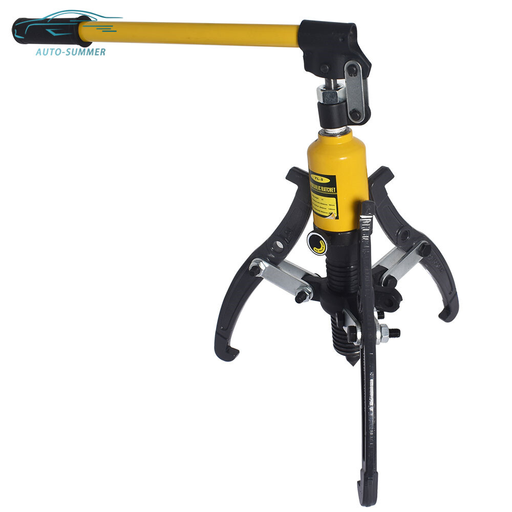 5T Hydraulic Bearing Gear Puller Wheel Hub Puller Separator Garage Tool 3-Jaws