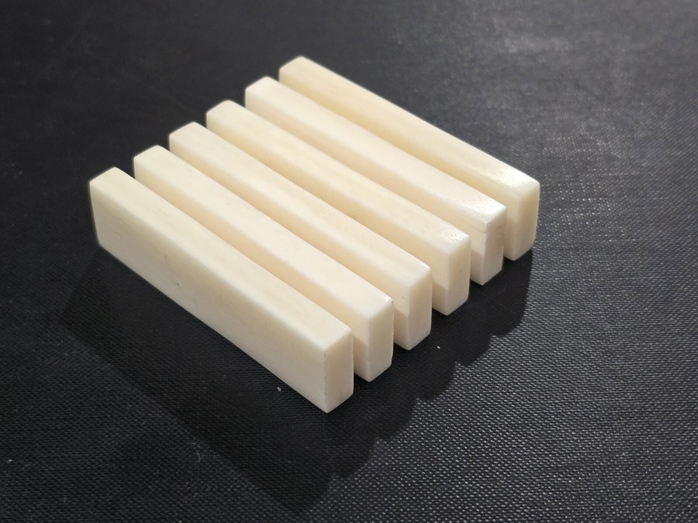 White Bleached Bone Nut Blanks ,Bass Classical Guitar