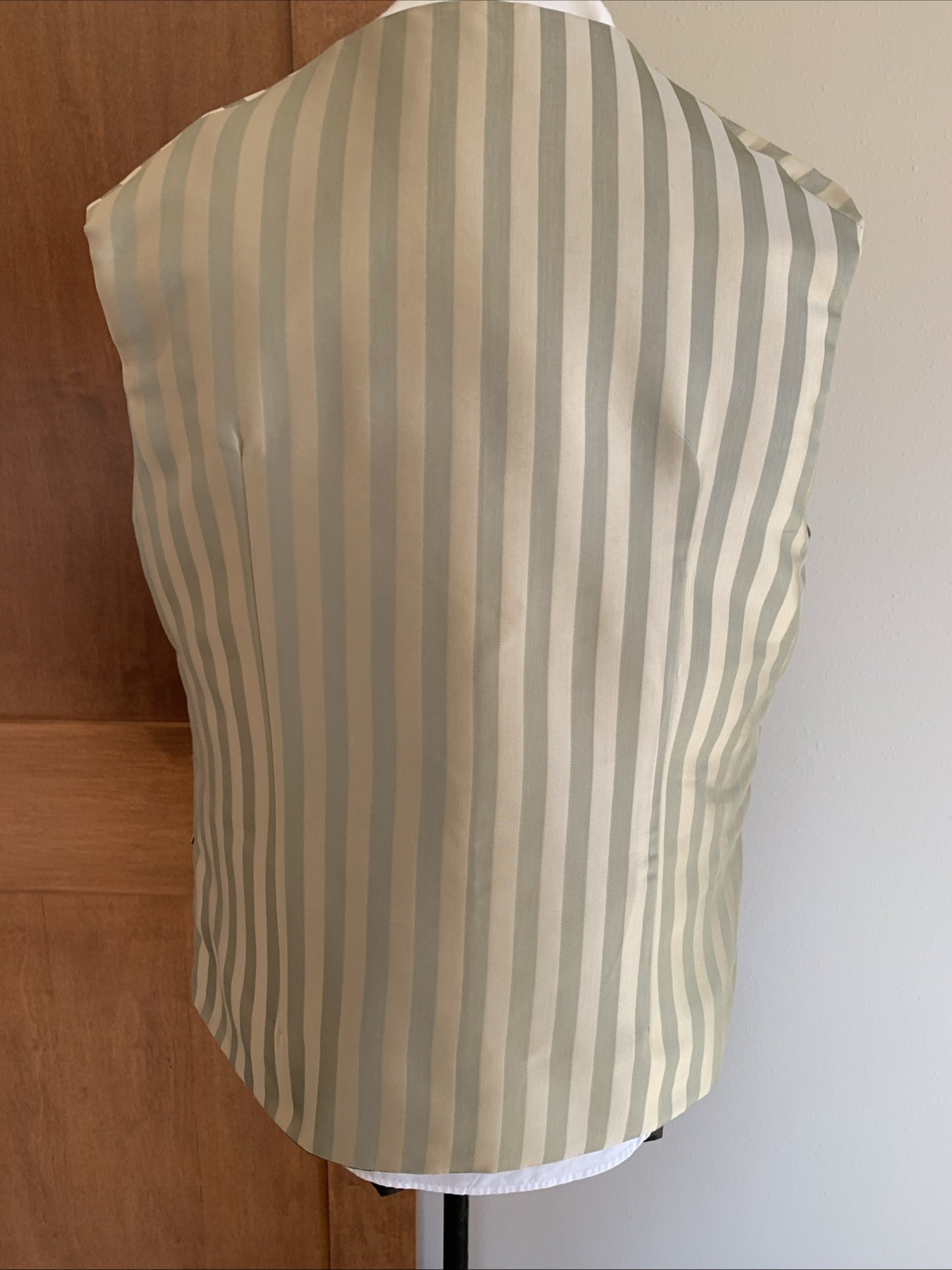 Outlander, Colonial, Rev War, Pirate, 18th C. Lined Striped Vest. LG. (46”) NWOT