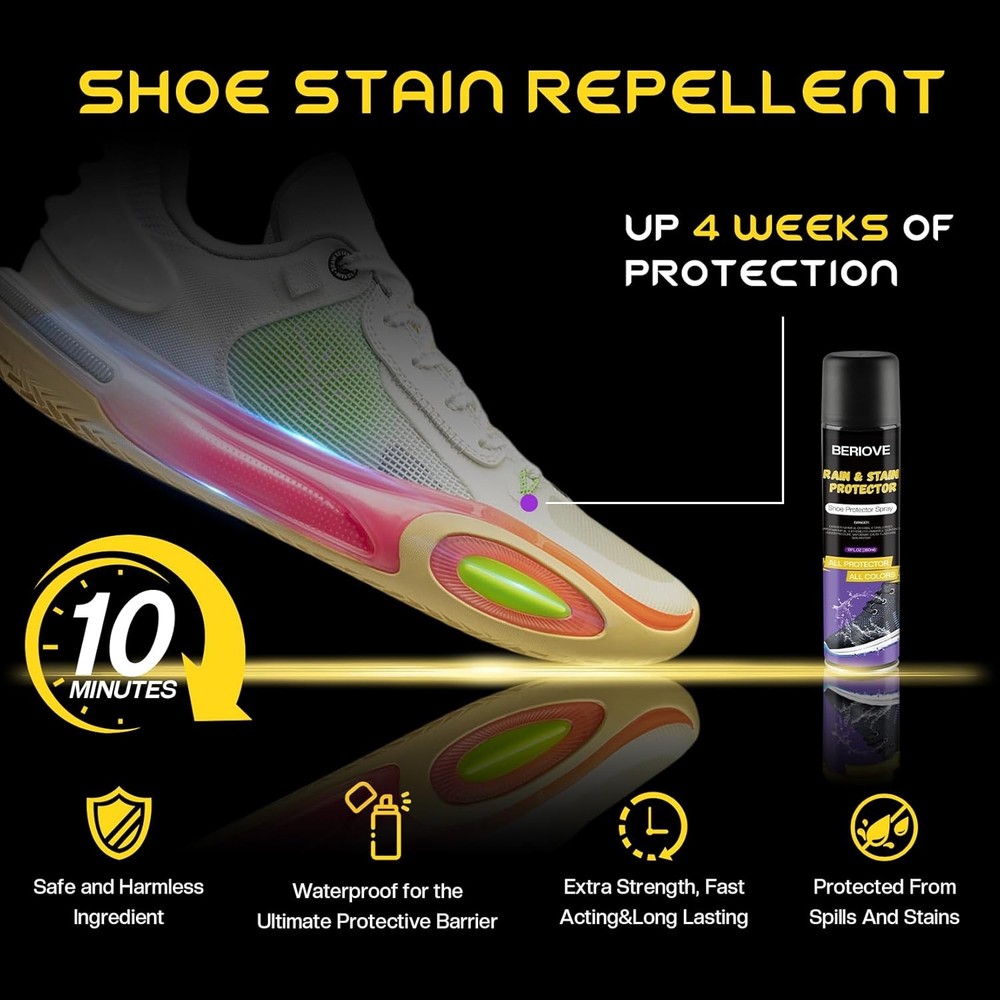 Shoe Protector Spray Waterproof : 13.5 OZ - Suede...