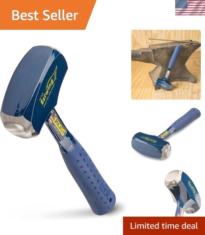 Optimally Designed 3Lb Sledge Hammer with Shock Reduction for Comfort & Control
