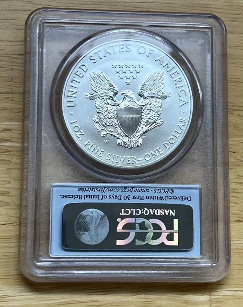2013-W Silver American Eagle MS70 PCGS - First Strike Label