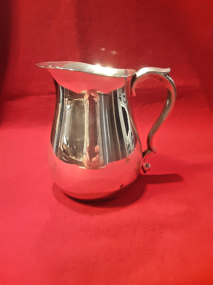 Vintage Pilgrim Silverplate Flat Bottom Pitcher 5½ Inches Tall