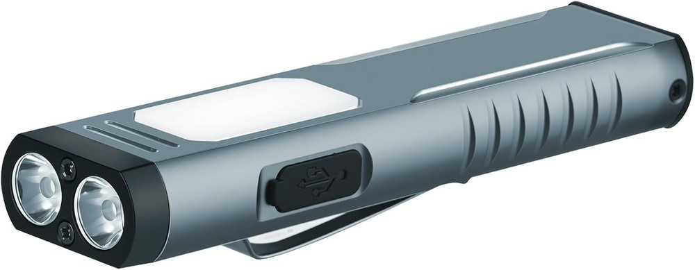 Rechargeable EDC Flashlight with Sound Beeper, Portable Flat Pocket Flashlights,