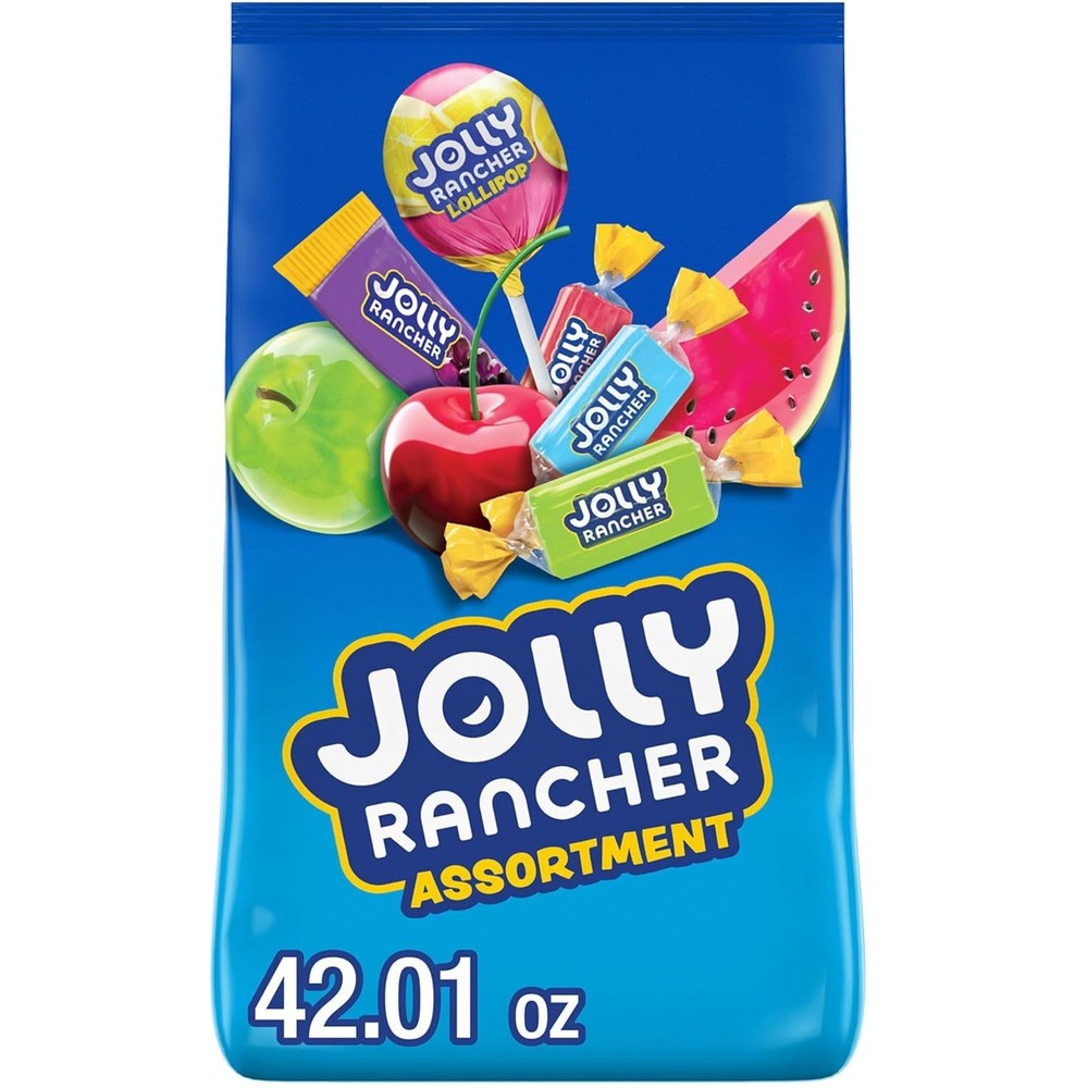 Assorted Fruit Flavored Candy Bulk Bag 42 oz Individually Wrapped Snacks