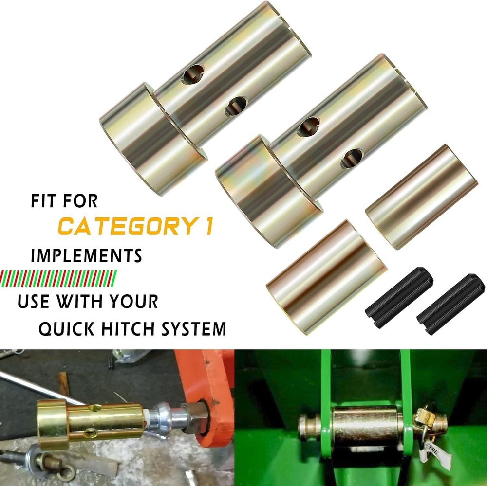 TK95029 Quick Hitch Adapter Bushings Kit for Category 1 Tractor 3-Point
